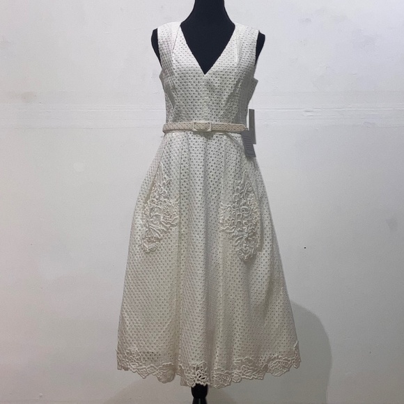 Eliza J Dresses & Skirts - Eliza J white eyelet dress